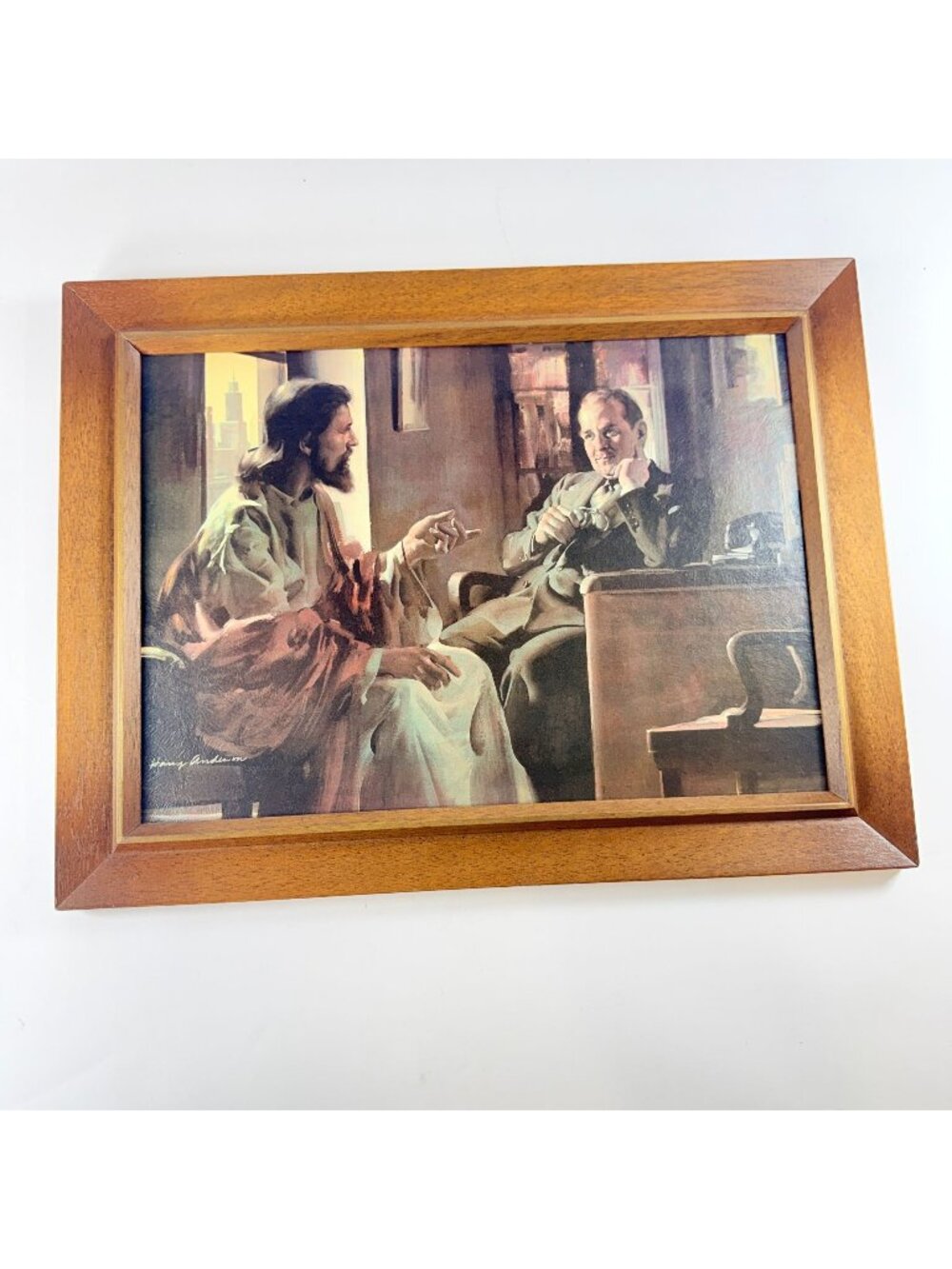 Harry Anderson Divine Counselor Jesus Christian Art Print Businessman 21x16